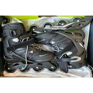 Rollerblade Zetrablade Adult Fitness Inline Skate Black & Silver US M 11 W 12.5